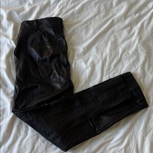Women’s  Black Faux Leather Pants